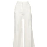 Pantaloni a gamba ampia in bianco ELie Saab - donna 