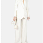 Pantaloni a gamba ampia in bianco ELie Saab - donna 