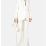 Pantaloni a gamba ampia in bianco ELie Saab - donna 