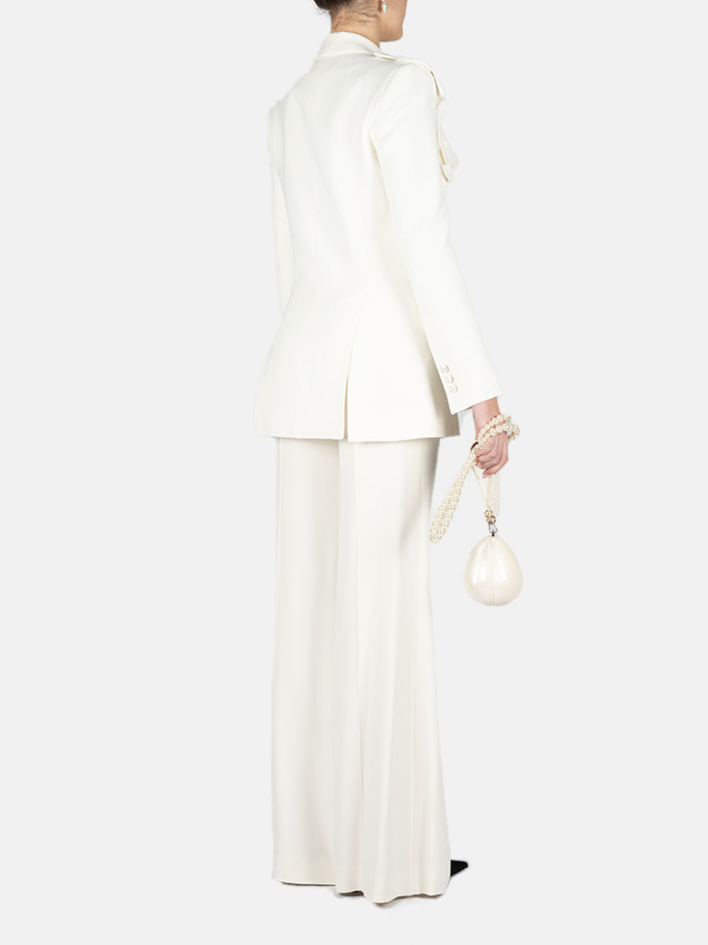 Pantaloni a gamba ampia in bianco ELie Saab - donna 