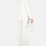 Pantaloni a gamba ampia in bianco ELie Saab - donna 
