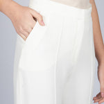 Pantaloni a gamba ampia in bianco ELie Saab - donna 