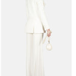 Pantaloni a gamba ampia in bianco ELie Saab - donna 
