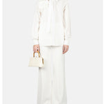Pantaloni a gamba ampia in bianco ELie Saab - donna 