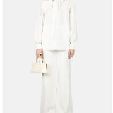 Pantaloni a gamba ampia in bianco ELie Saab - donna 