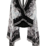 Blusa con stampa in bianco e nero Elie Saab - donna 