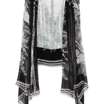 Blusa con stampa in bianco e nero Elie Saab - donna 