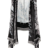 Blusa con stampa in bianco e nero Elie Saab - donna 