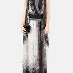 Blusa con stampa in bianco e nero Elie Saab - donna 