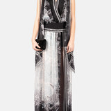 Blusa con stampa in bianco e nero Elie Saab - donna 