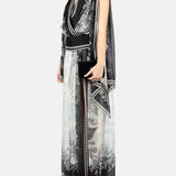 Blusa con stampa in bianco e nero Elie Saab - donna 