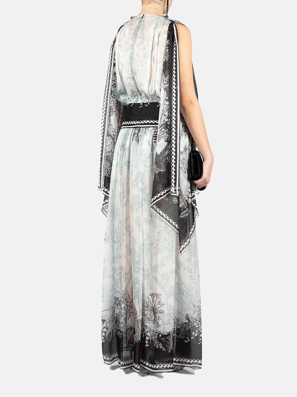 Blusa con stampa in bianco e nero Elie Saab - donna 