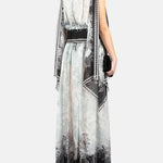 Blusa con stampa in bianco e nero Elie Saab - donna 