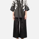 Blusa in mikado in nero e bianco Elie Saab - donna 