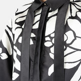 Blusa in mikado in nero e bianco Elie Saab - donna 