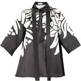 Blusa in mikado in nero e bianco Elie Saab - donna 