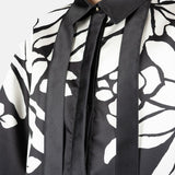 Blusa in mikado in nero e bianco Elie Saab - donna 