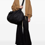 Borsone con due manici piatti in nero Entire studios - unisex 