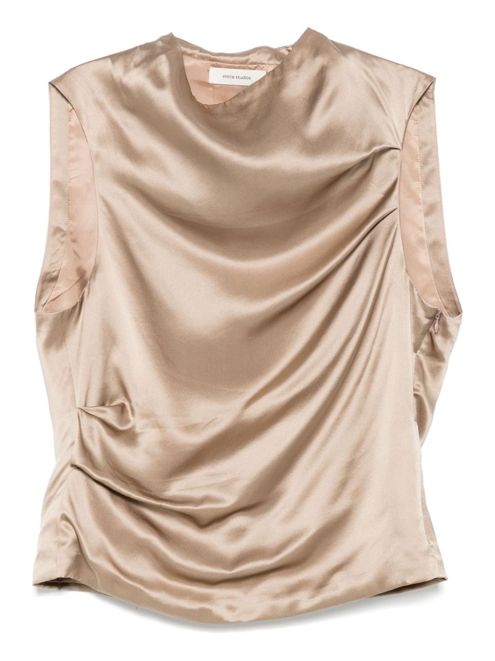 Top in raso in sabbia ENTIRE STUDIOS - donna 