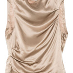 Top in raso in sabbia ENTIRE STUDIOS - donna 