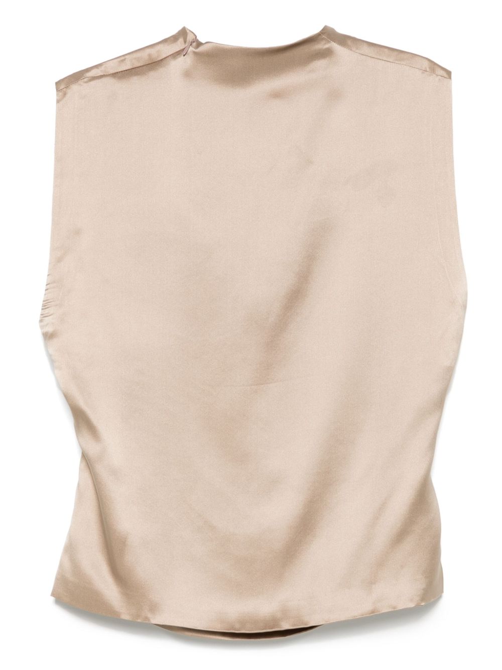 Top in raso in sabbia ENTIRE STUDIOS - donna 