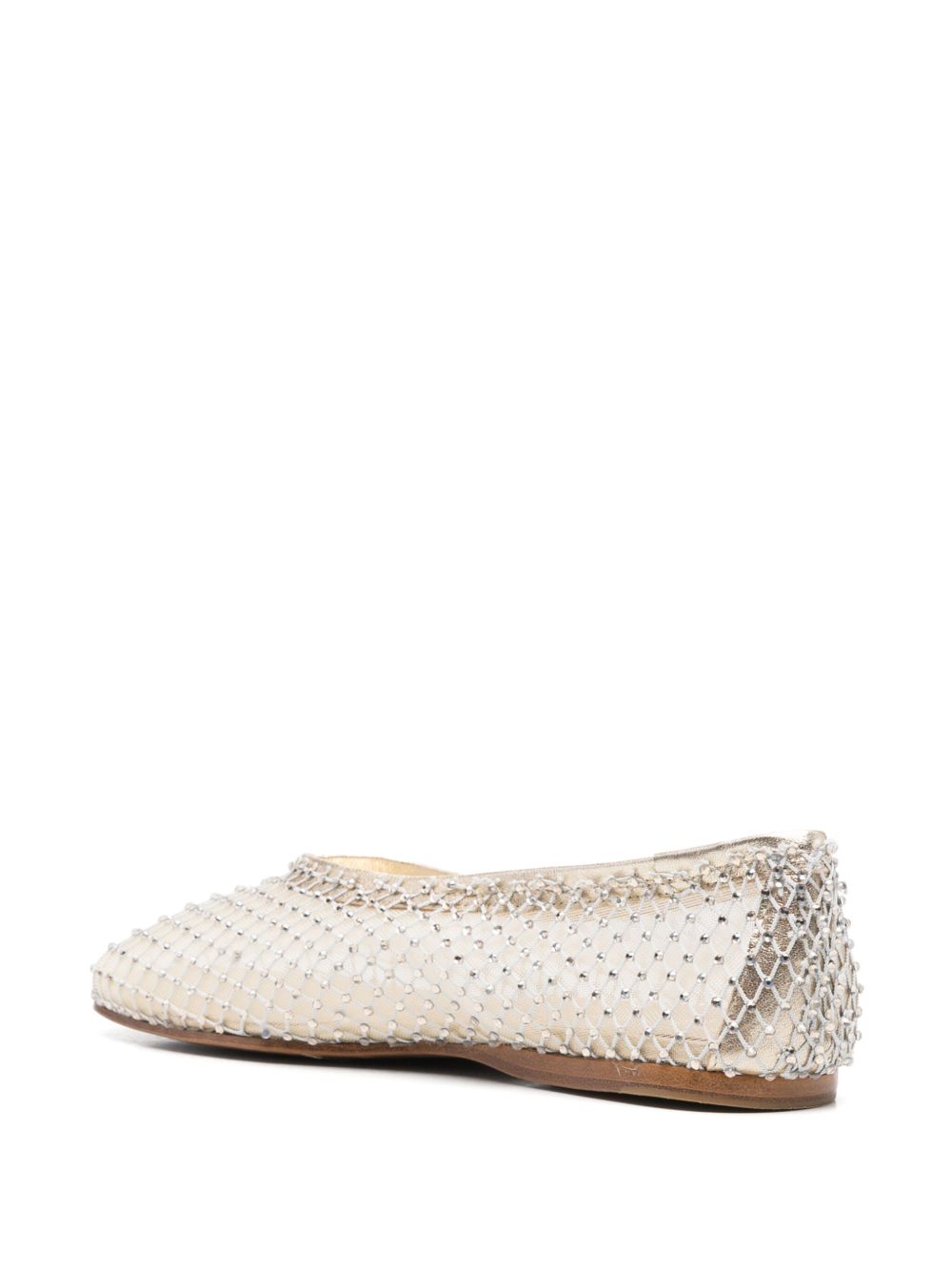 Ballerine con decorazione di cristalli in oro Forte forte - donna 