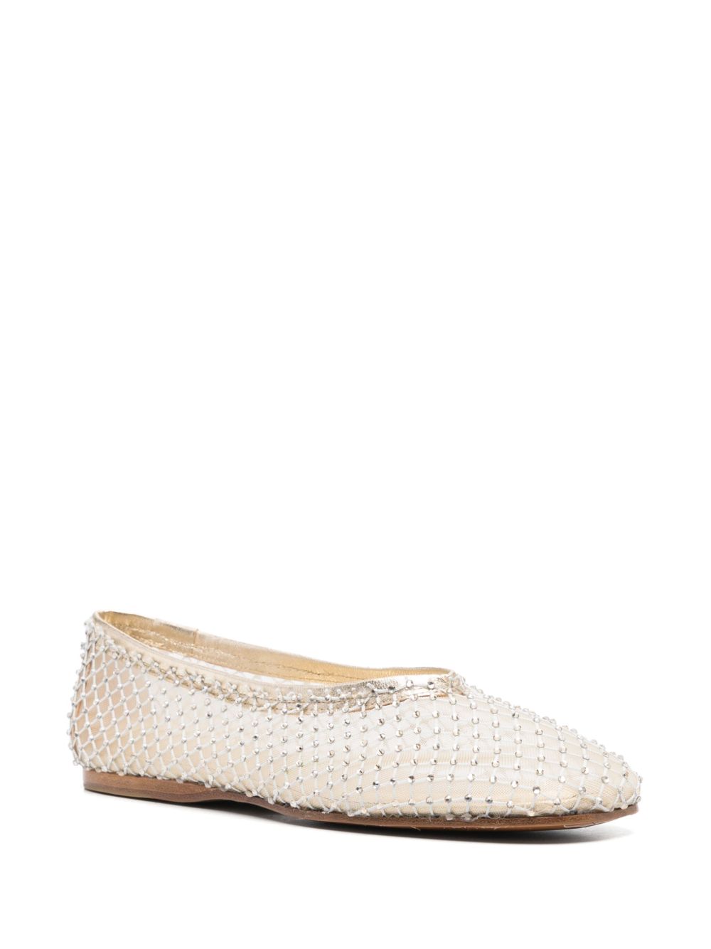 Ballerine con decorazione di cristalli in oro Forte forte - donna 