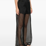 Pantaloni in seta a palazzo in nero Forte forte - donna 