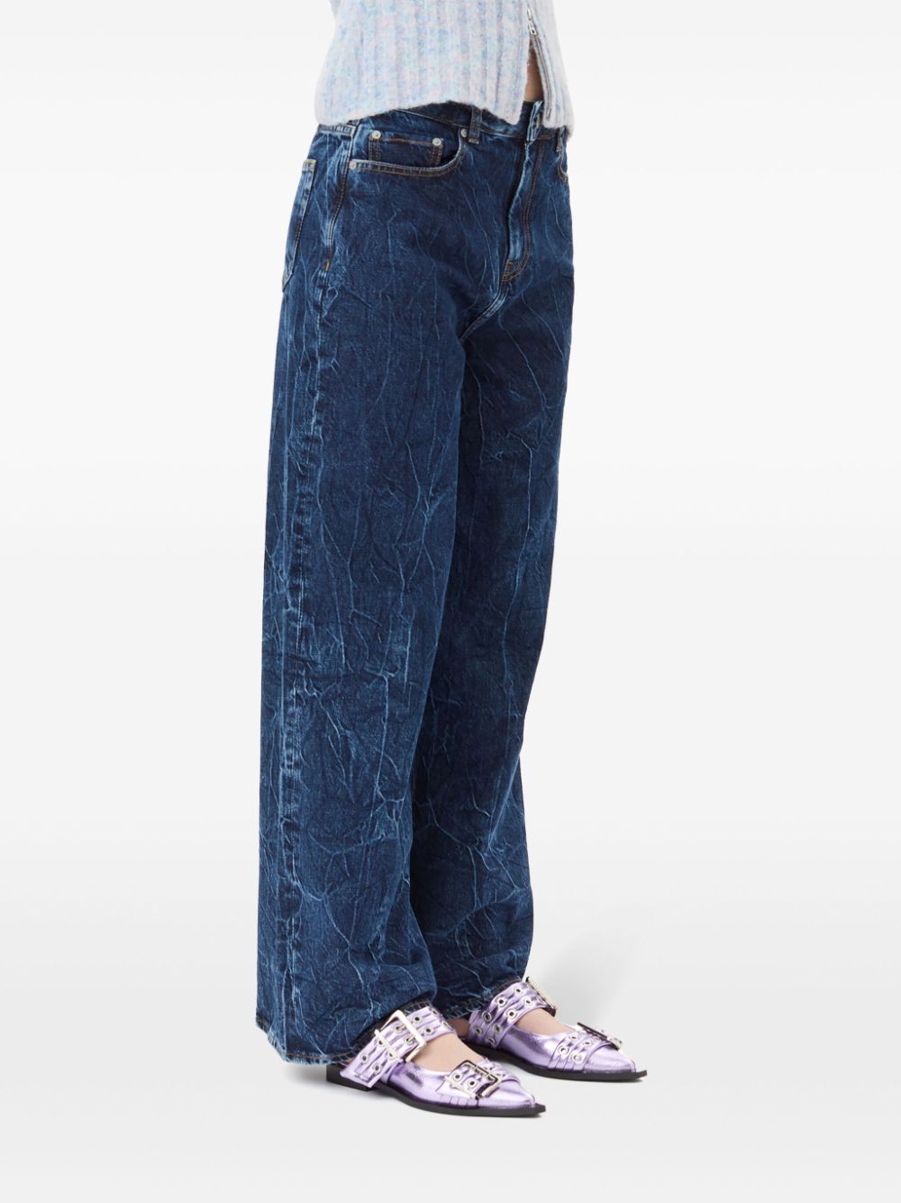 Ballerine con fibbia in lilla Ganni - donna 