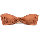 Bralette con nodo in marrone terracotta di Giuseppe Di Morabito - donna 