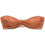 Bralette con nodo in marrone terracotta di Giuseppe Di Morabito - donna 