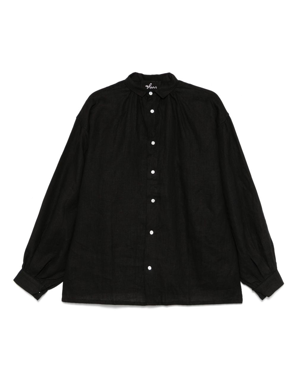 Camicia con maniche a sbuffo in nero Glass Cypress - uomo 