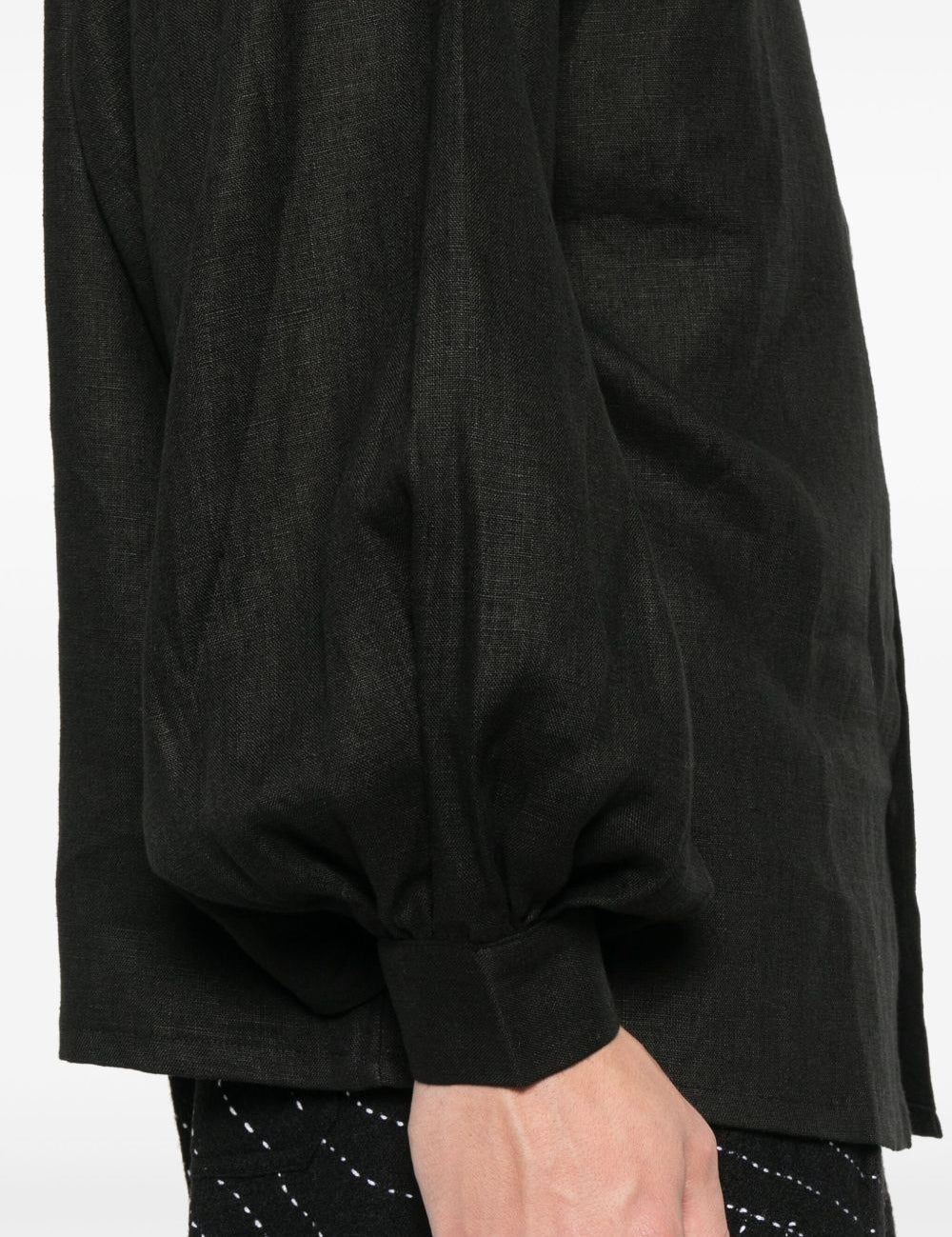 Camicia con maniche a sbuffo in nero Glass Cypress - uomo 