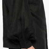 Camicia con maniche a sbuffo in nero Glass Cypress - uomo 