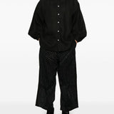 Camicia con maniche a sbuffo in nero Glass Cypress - uomo 