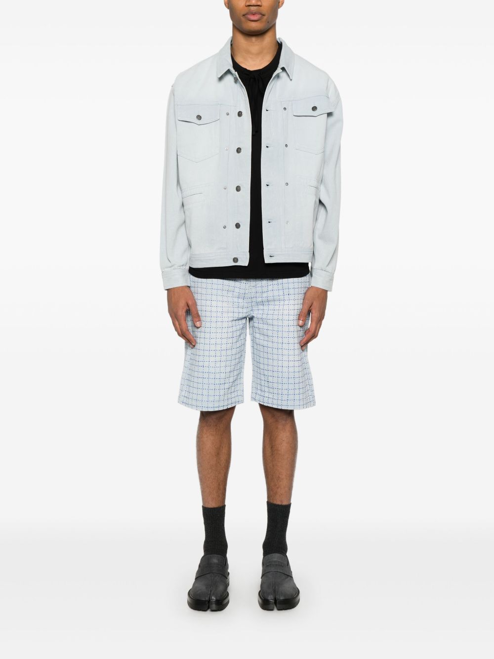 Bermuda in denim azzurro Glass Cypress - uomo 