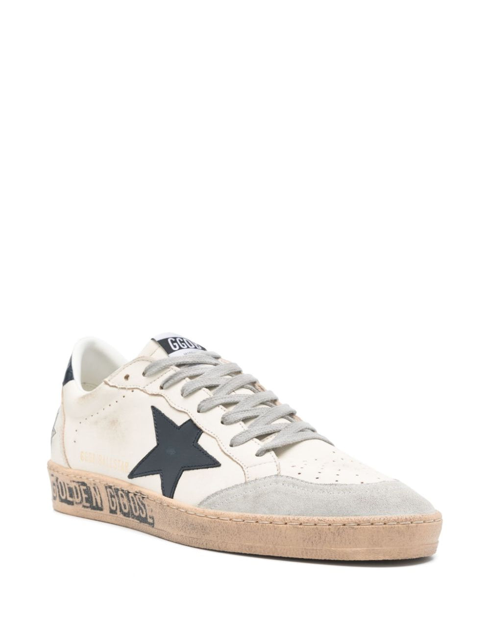 Sneakers Ball Star in bianco e blu Golden goose - uomo 