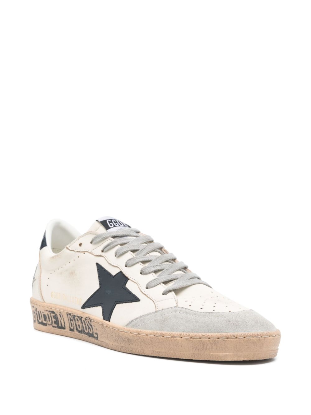 Sneakers Ball Star in bianco e blu Golden goose - uomo 
