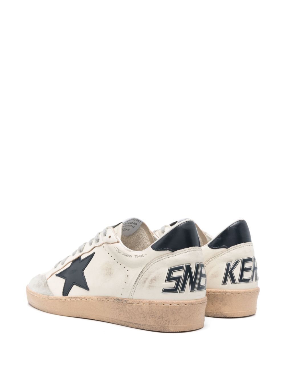 Sneakers Ball Star in bianco e blu Golden goose - uomo 