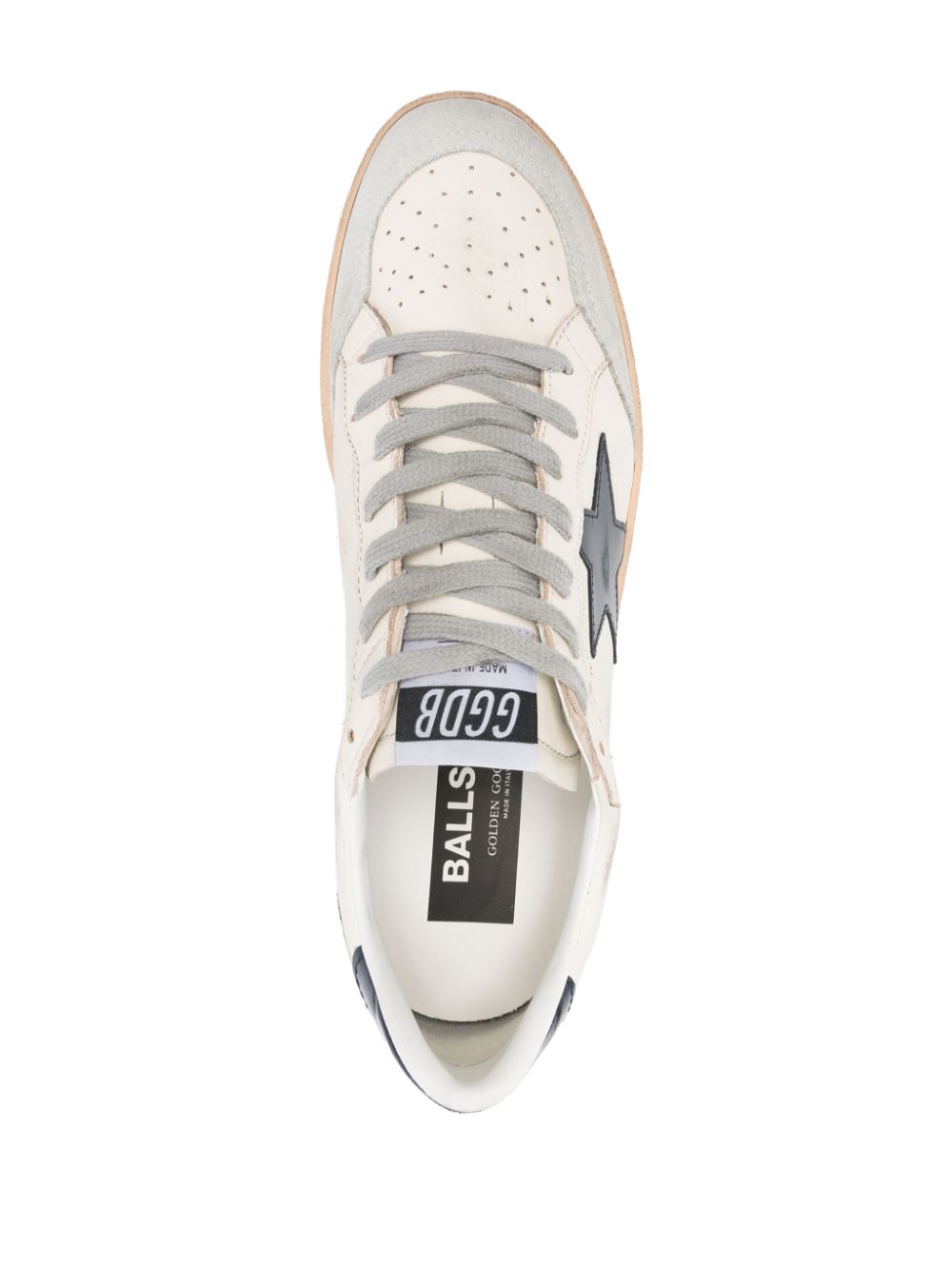 Sneakers Ball Star in bianco e blu Golden goose - uomo 