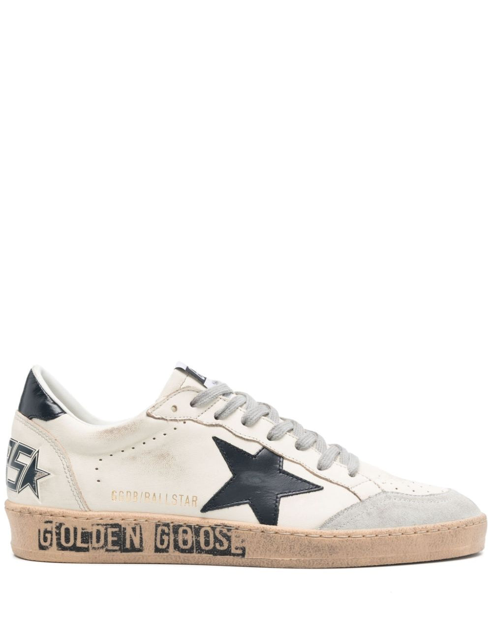 Sneakers Ball Star in bianco e blu Golden goose - uomo 