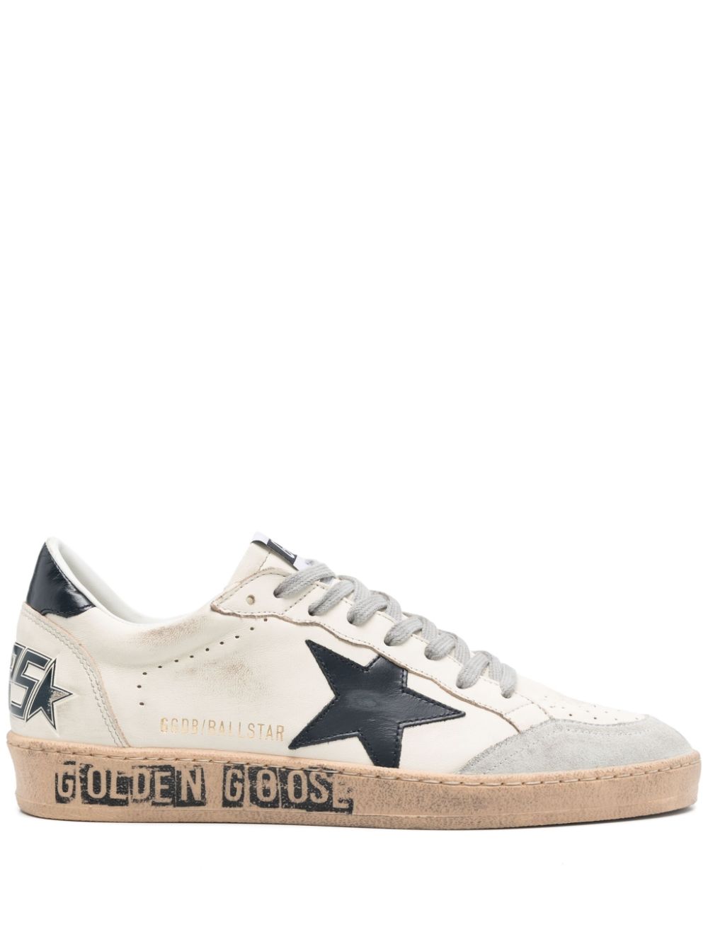 Sneakers Ball Star in bianco e blu Golden goose - uomo 