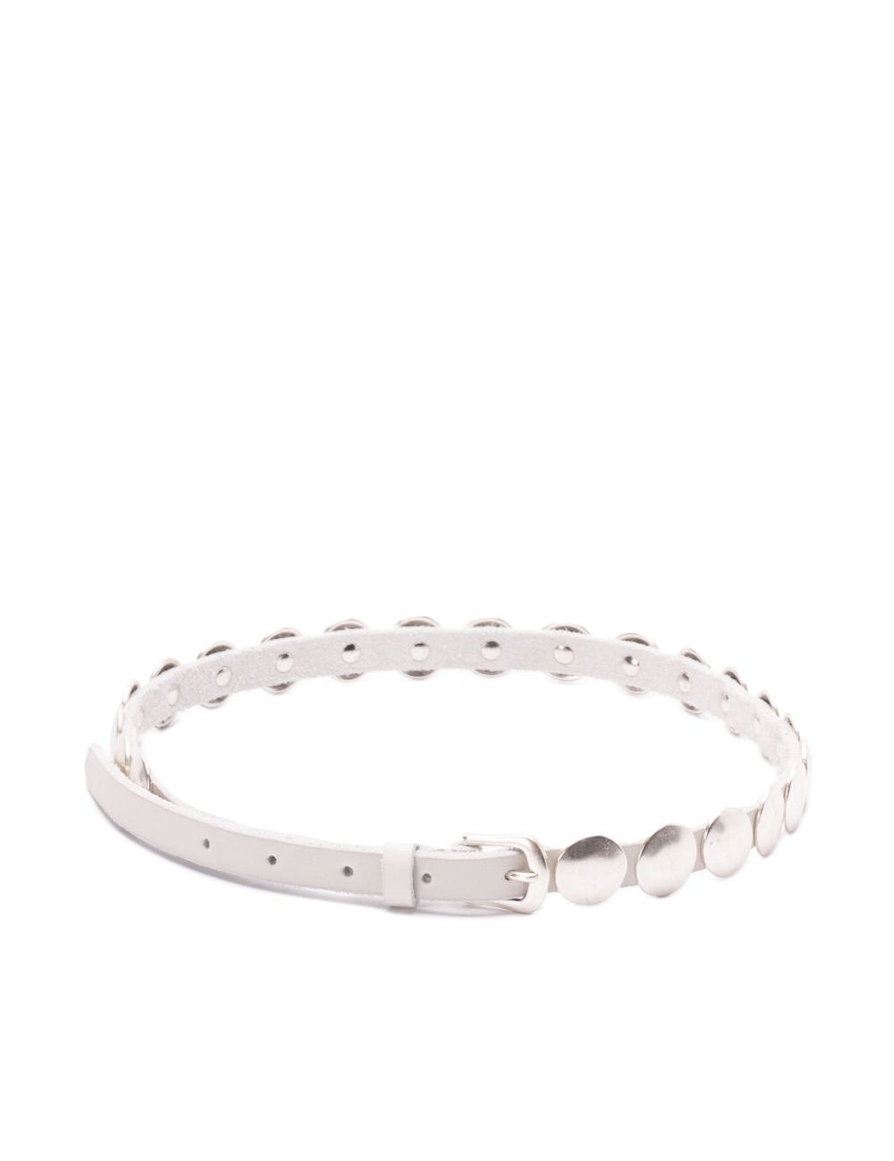 Cintura con borchie in bianco sporco Golden Goose - donna 