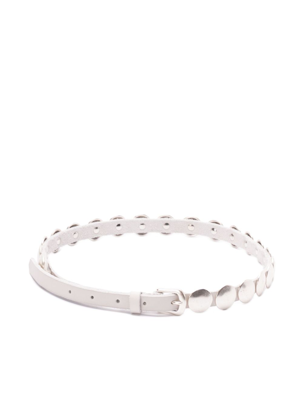 Cintura con borchie in bianco sporco Golden Goose - donna 