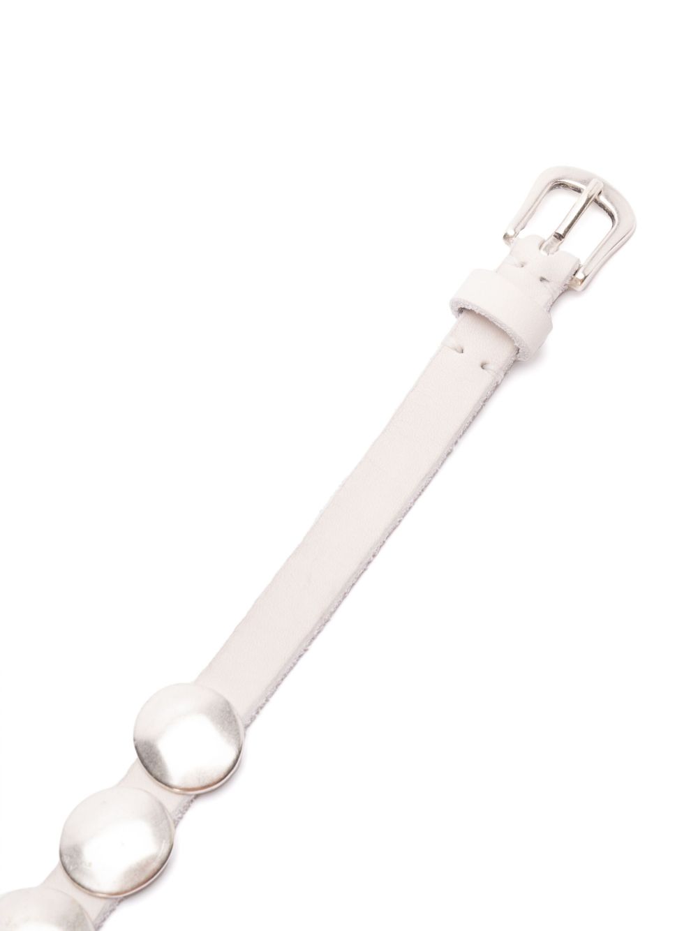 Cintura con borchie in bianco sporco Golden Goose - donna 