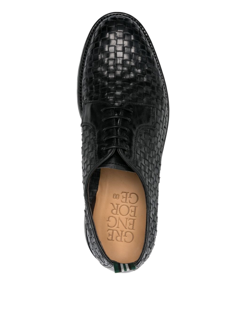 Derby con design intrecciato maremma in nero Green George - uomo 