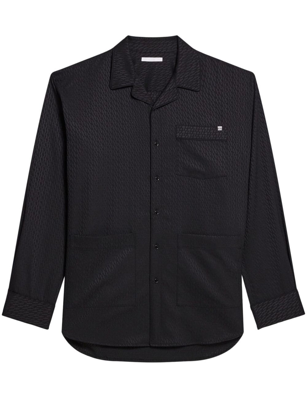 Camicia con stampa geometrica in nero Helmut lang - uomo 