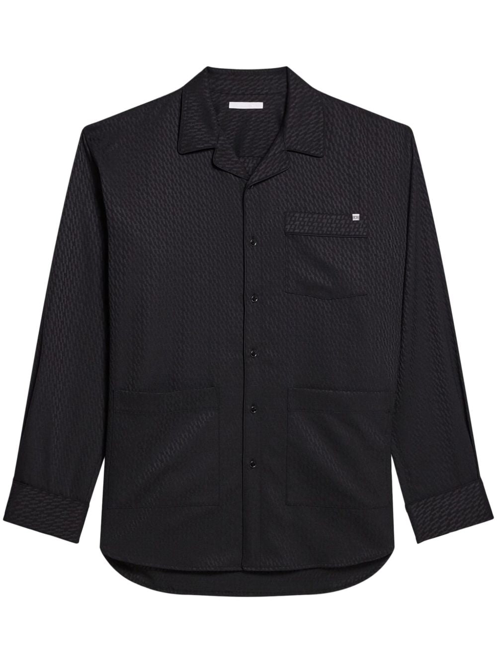 Camicia con stampa geometrica in nero Helmut lang - uomo 