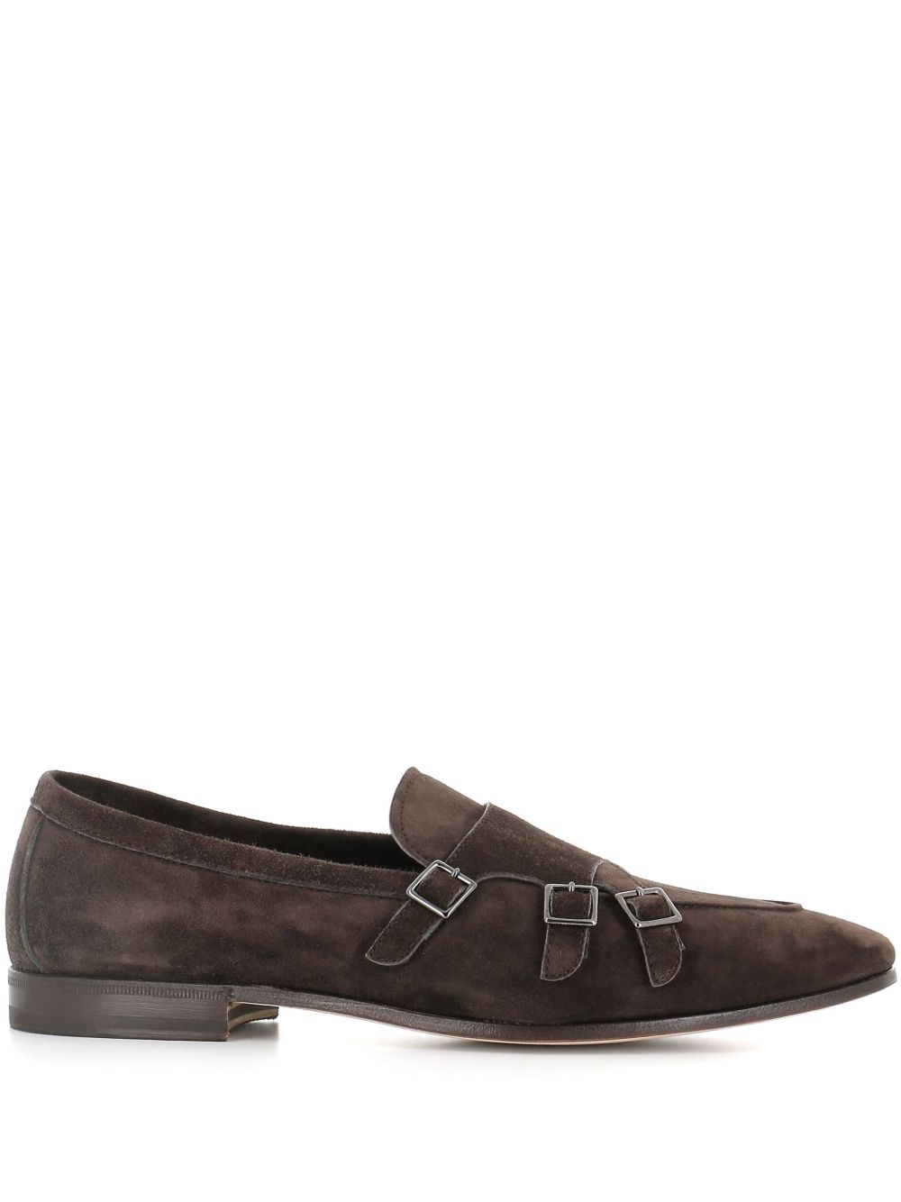 Mocassini in pelle scamosciata in marrone Henderson baracco  - uomo 