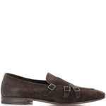 Mocassini in pelle scamosciata in marrone Henderson baracco  - uomo 